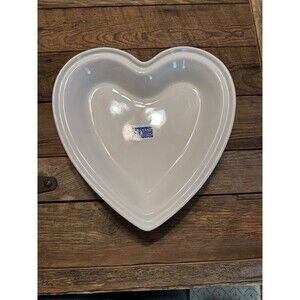 Chantal Pink Heart Shaped Stoneware Baking Casserole Dish New 1.5 Qt